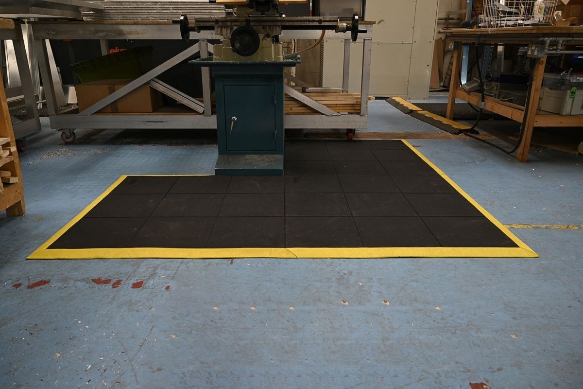 Heavy duty industrial safety mat for warehouse floors”