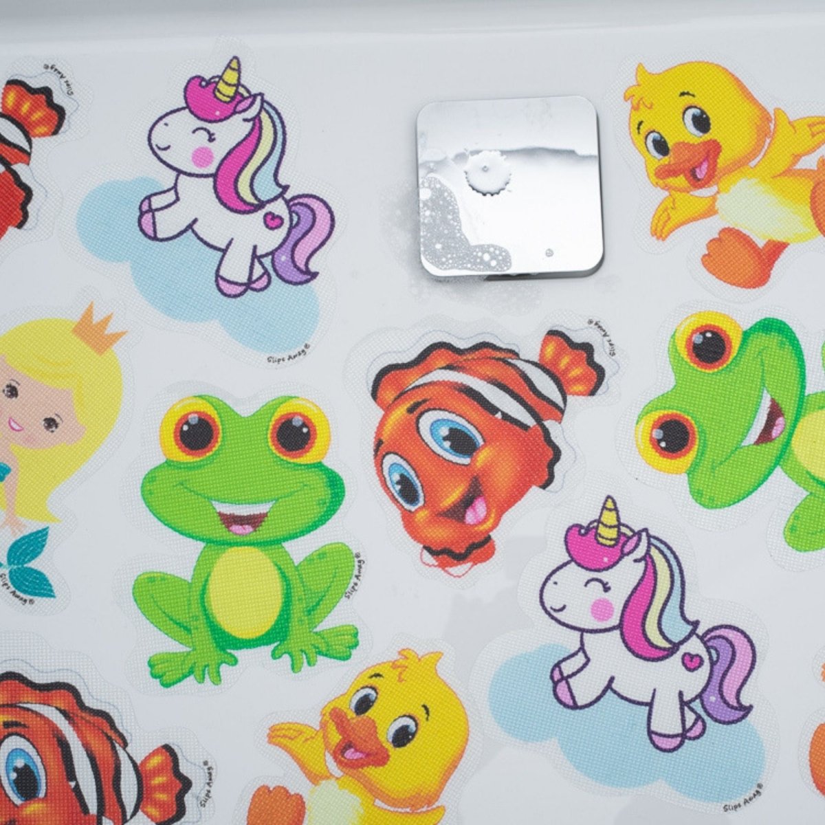 Non Slip Kids Bath Stickers to help prevent slips and falls in the bath- Slips Away