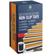 5x Anti - Slip Tape Treads 150mm x 610mm Black - High - Traction Non - Slip Safety Tape - Slips Away - Anti slip tape - SA096 -