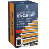 5x Anti - Slip Tape Treads 150mm x 610mm Black - High - Traction Non - Slip Safety Tape - Slips Away - Anti slip tape - SA096 -