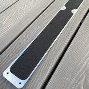 63mm x 635mm Non Slip Decking Strips Aluminium Screw Down Plates - Slips Away - Decking strips - 1x Decking plate 63mm x 635mm hazard -