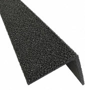 Black GRP Stair Nosings – Heavy-Duty Anti-Slip Safety Tread - Non-Slip Step Edge Protection (500mm - 3m) - Slips Away - Stair nosing - 1x GRP nosing black 500mm -