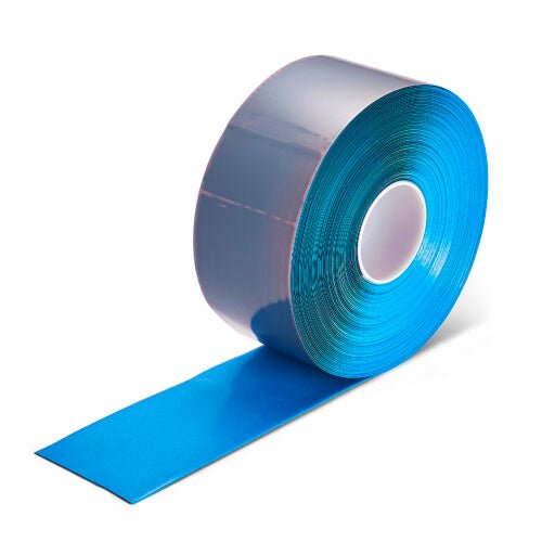 Blue Aisle Marking Tape – Heavy - Duty Floor Line Marking for Warehouses & Industrial Safety - Slips Away - Anti slip tape - BLUE/permstripe - H6901B 25mm -