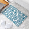 Blue Swirls Bathmat - Beautiful Swirls Mat - Natural & Eco-Friendly - Beach Home - Bathroom Decor - White Stone Non Slip Bath Mat - 39X60Cm - Slips Away - 1344511991 -