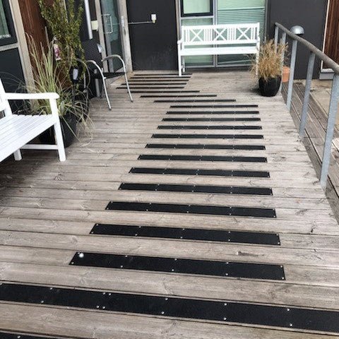 GRP anti-slip cleats for walkways, ramps and pathways