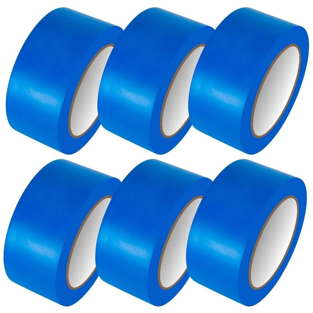 Bundle Deal - PVC Vinyl Floor Marking Tape – 12 Roll Bundle (50mm x 33m, 0.15mm Thick)