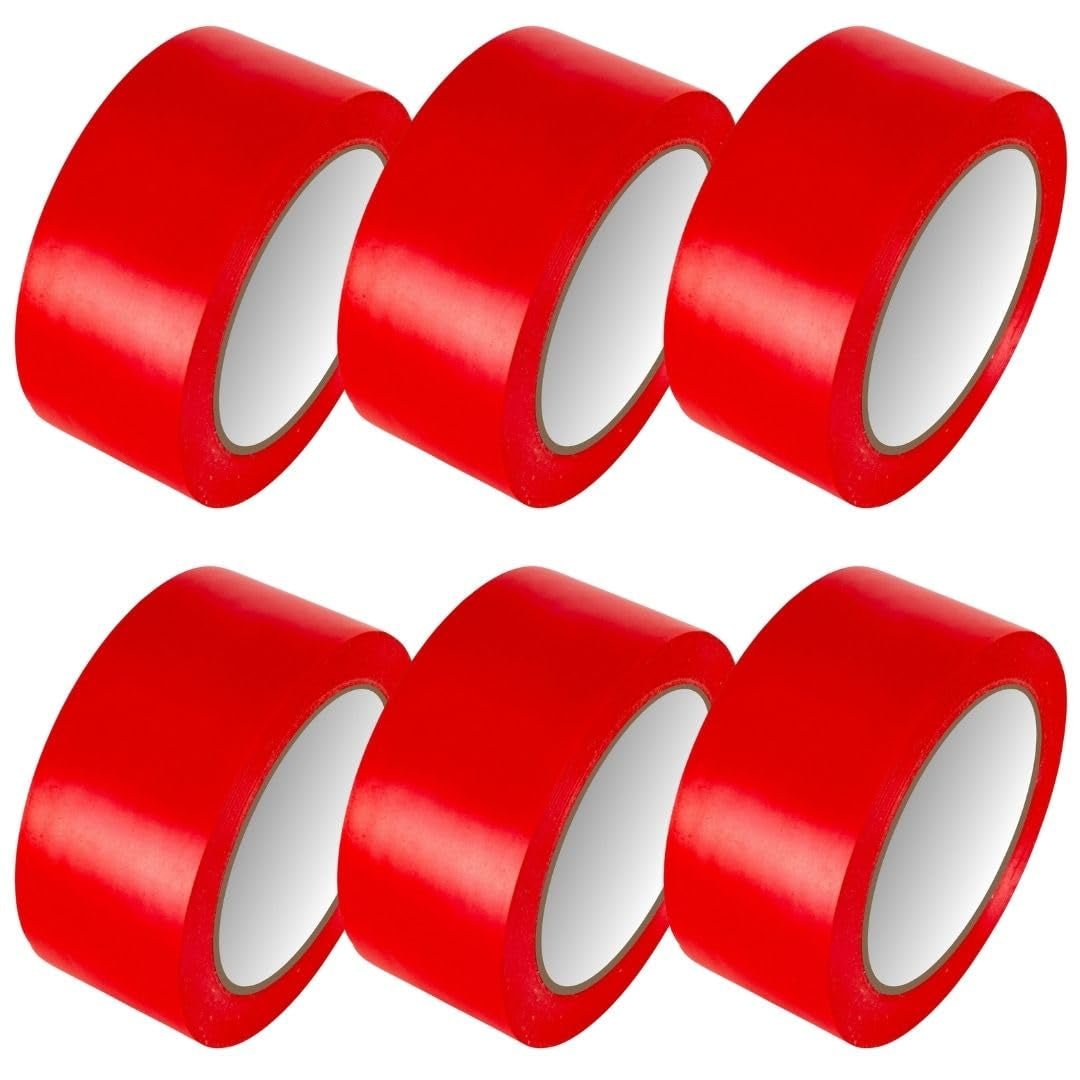 Bundle Deal - PVC Vinyl Floor Marking Tape – 12 Roll Bundle (50mm x 33m, 0.15mm Thick)