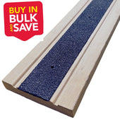BUNDLE VALUE PACK - Non Slip Decking Strips GRP Heavy Duty Pro Grade 50mm - BLACK - Slips Away - Decking strips - decking strip black 600mm x 50mm -