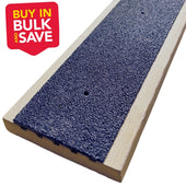 Extra Wide Non Slip Decking Strips GRP Heavy Duty Pro Grade 90mm - BLACK - Slips Away - Decking strips - 1x wide decking strip black 600mm x 90mm x1 -