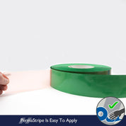 Green Aisle Marking Tape – Heavy - Duty Floor Line Marking for Warehouses & Industrial Safety - Slips Away - Anti slip tape - Grn/permstripe - H6901V 50mm -