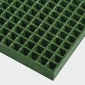 Green GRP Open Mesh Grating Panels – Anti - Slip & Corrosion - Resistant for Walkways & Platforms - Slips Away - GRP MESH GRATING - GRN GRP MESH 2000x1000x25 -