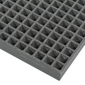 Grey GRP Open Mesh Grating Panels – Anti - Slip & Corrosion - Resistant for Walkways & Platforms - Slips Away - GRP MESH GRATING - GRY GRP MESH 2000x1000x25 -