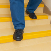 GRP Stair Nosings – Heavy - Duty Anti - Slip Safety Tread - Non - Slip Step Edge Protection - Slips Away - Stair nosing - 1x GRP nosing yellow 500mm -
