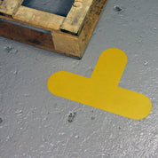 Hazard Floor Marking Shapes – Durable Die - Cut Markers for 5S & Safety Zones - Slips Away - Anti slip tape - ZN0027 – 200mm x 200mm - BLACK -