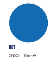 Hazard Floor Marking Shapes – Durable Die - Cut Markers for 5S & Safety Zones - Slips Away - Anti slip tape - ZN0035 – 50MM Ø - BLACK -