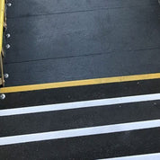 Heavy Duty GRP Step Nosing Covers Industrial Non - Slip Stair Treads - BLACK/WHITE - Slips Away - stair treads - WHITE Anti Slip Stair Tread Covers GRP 500mm x1 -