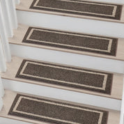 Indoor non - slip stair treads are ideal for children, seniors, and pets. Made of 100% polyester with TPE backing, machine washable. - Slips Away - B0CSD9WRFR -