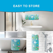 Kids Bath Mat Non Slip 100X40Cm Extra Large with Suction Cups & Drain Holes, Machine Washable - Slips Away - B0CFHN1LD1 -