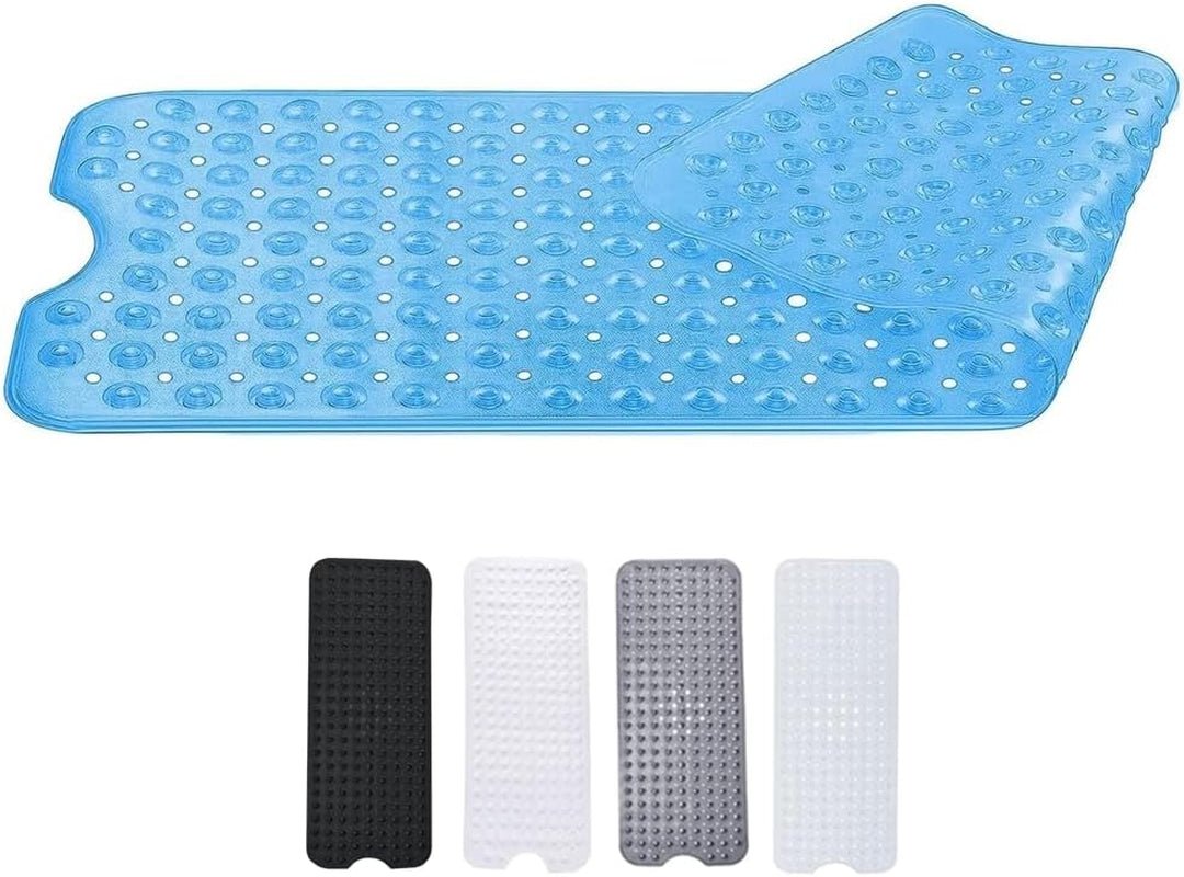 Non - Slip Bath Mat with Anti - Mold and Strong Suction - Extra Long 100 x 40 cm - Slips Away - Bath mat - B0CPMC9N66 -