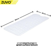 Non - Slip Bath Mat with Anti - Mold and Strong Suction - Extra Long 100 x 40 cm - Slips Away - Bath mat - B0CPMC9N66 -
