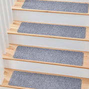 Non-Slip Carpet Stair Treads (15-Pack) - Safety Rug for Kids, Elders, and Pets with Reusable Adhesive