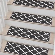 Non - Slip Self - Adhesive Stair Treads - 22x70cm, Washable Indoor Carpet for Stairs - Slips Away - B0D9CMDBSW -