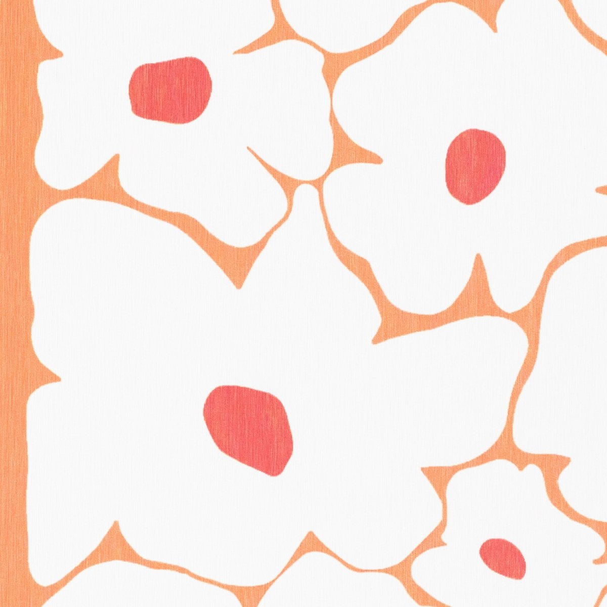 Orange Flowers Bathmat - Floral Shower Mat - Floral Bathroom Decor - Flower Shower Decor - Orange Bath Mat - White Stone Non Slip Bath Mat - Slips Away - 1344555039 -