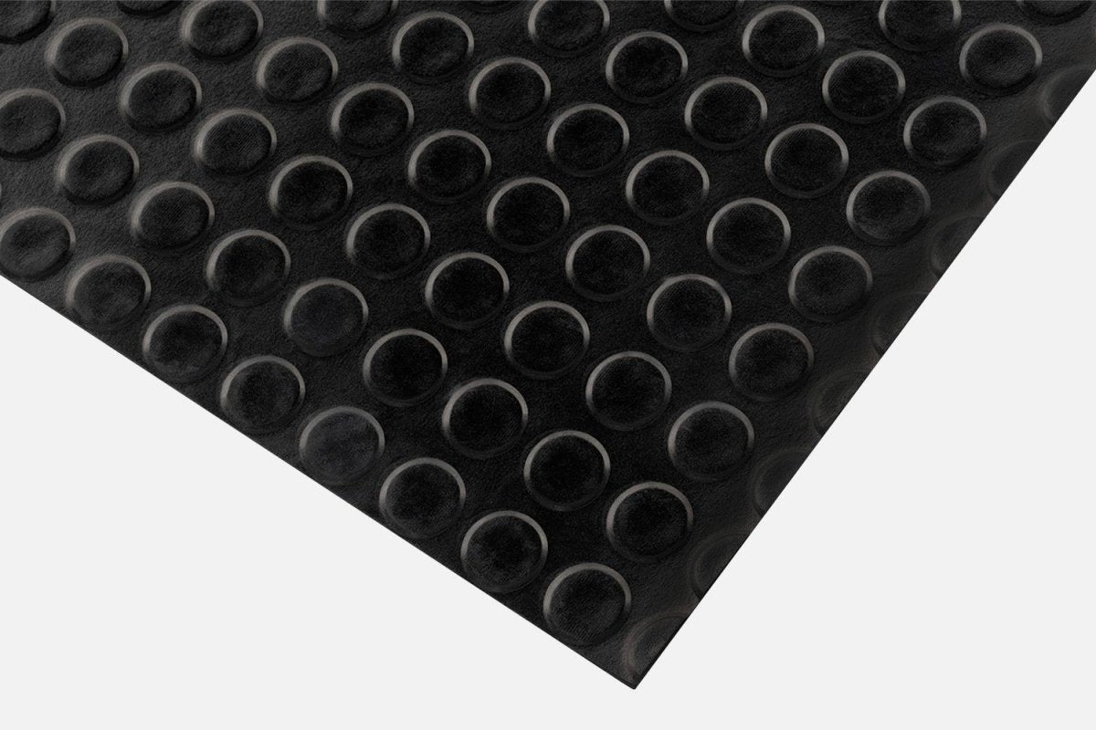 PennyDot Rubber Matting:Heavy - Duty Surface ProtectionThicknesses 3mm or 4,5mmBespoke Linear Metre Cut - Slips Away - PD3122C -