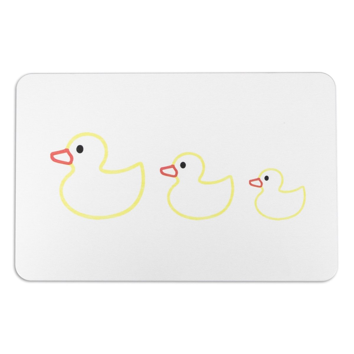 Rubber Duck Family Bathmat - White Stone Non Slip Bath Mat - Cute Bathmat - Bathroom Decor Mat - Kids Bathroom Mat - Antibacterial, 39X60Cm - Slips Away - Bath mat - 1344565281 -