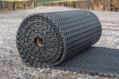 Rubber Grass Matting Roll L10.5m x W1m Safe Construction Walkway & 23mm Thickness - Slips Away - GKS1015 -