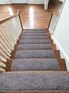 Soft Shaggy Carpet Stair Treads NON-SLIP Machine Washable Mats/Rugs, 22x67Cm, 30Mm Thickness - Slips Away - B084HKR3Y4 -