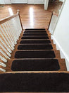 Soft Shaggy Carpet Stair Treads NON-SLIP Machine Washable Mats/Rugs, 22x67Cm, 30Mm Thickness - Slips Away - B084HKRDZ3 -