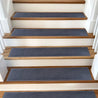 Stair Treads Carpet Shaggy, Fluffy Anthracite, Stair Carpet, Aesthetic Stair Runner, Ultra Thin Stair Mat, Modern Step Pad, Stairs Rug - Slips Away - 1576972508_3982286875 -