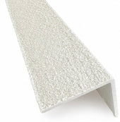 White GRP Stair Nosings – Heavy-Duty Anti-Slip Safety Tread - Non-Slip Step Edge Protection (500mm - 3m) - Slips Away - Stair nosing - 1x GRP nosing white 500mm -