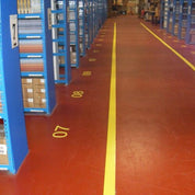 Yellow Aisle Marking Tape – Heavy - Duty Floor Line Marking for Warehouses & Industrial Safety - Slips Away - Anti slip tape - Ylw/permstripe - H6901Y 25mm -