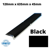 120mm x 45mm x 635mm Nosing Non Slip Decking  Aluminium Screw Down Plates