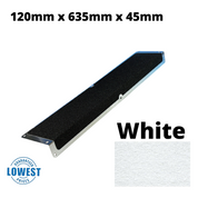 120mm x 45mm x 635mm Nosing Non Slip Decking  Aluminium Screw Down Plates