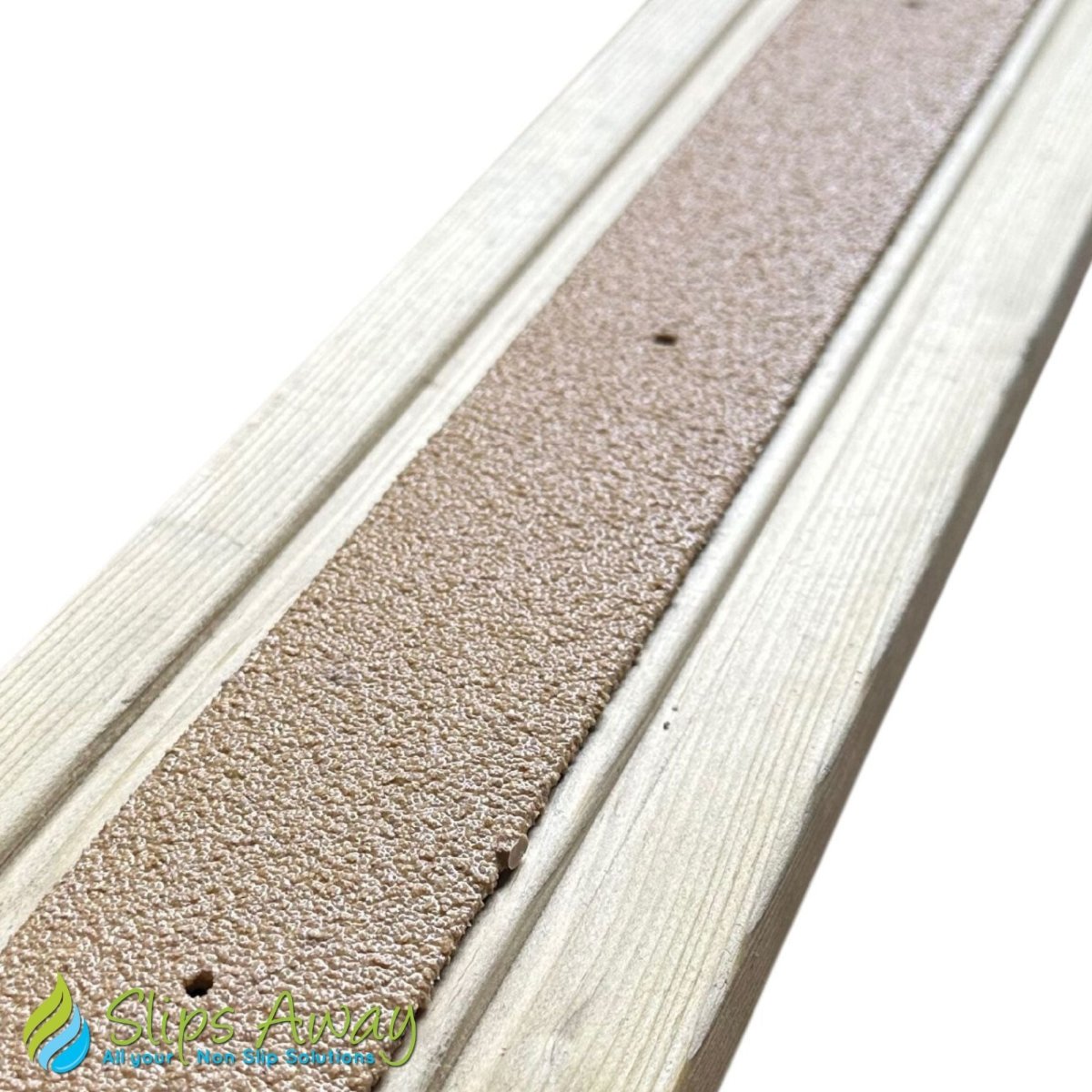 50mm Wide Non-Slip Anti-Skid Decking Strips - Safety and Style for Outdoor Space - BEIGE - Slips Away - -