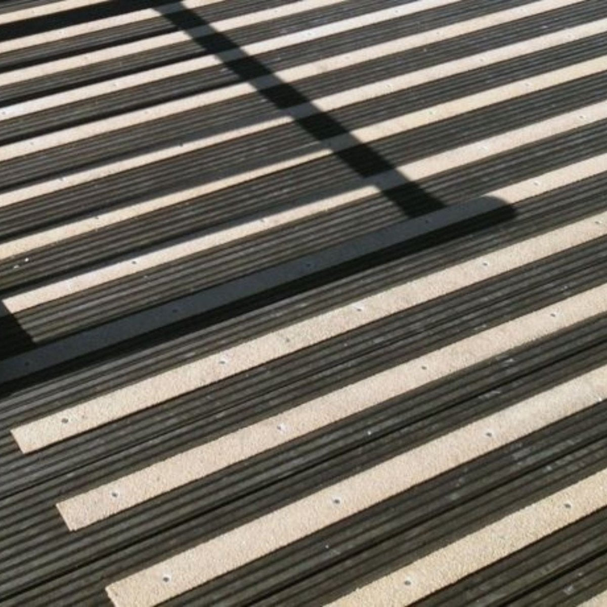 50mm Wide Non-Slip Anti-Skid Decking Strips - Safety and Style for Outdoor Space - BEIGE - Slips Away - -