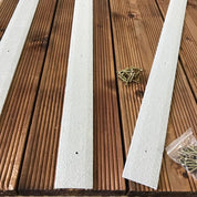 50mm Wide Non-Slip Anti-Skid Decking Strips - Safety and Style for Outdoor Space - GREY - Slips Away - -