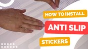 Anti Slip Bath & Shower Stickers – 16x Black Strips