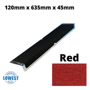 120mm x 45mm x 635mm Nosing Non Slip Decking  Aluminium Screw Down Plates