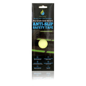 8 Pack Anti Slip Strips Luminous, Glow in the Dark Pre Cut Tape , 12" x 2" - Slips Away - SA044 -