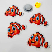 Anti slip Kids Bath Stickers - Clownfish ( 5x Pack ) - Slips Away - SA023 -