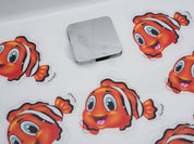 Anti slip Kids Bath Stickers - Clownfish ( 5x Pack ) - Slips Away - SA023 -
