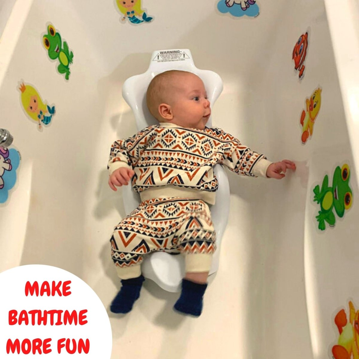 Anti Slip Kids Bath Stickers - Cute Unicorn ( 5x Pack ) - Slips Away - SA024 -