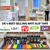Anti Slip Tape Pre Cut Treads in Clear 12" x 2 " 8x Pack - Slips Away - SA028 -
