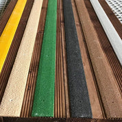 Black Non Slip Decking Strips - Slips Away - decking strip black 600mm x 50mm -