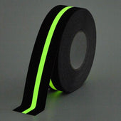 Black Safety-Grip with photoluminescent stripe Anti Slip Tape Roll - Slips Away - H3403N-Glow-Line-Safety-Grip-50mm-N -