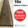 Brown Extra Wide Anti Slip Decking Strips - Slips Away - wide decking strip brown 1000mm x 90m 10x pack -